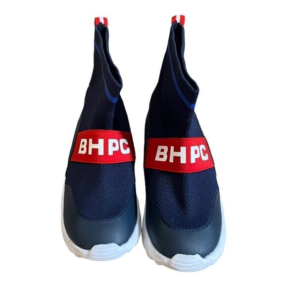 Beverly Hills Polo Club Slip On Sock Top Knit Athletic Sneaker Size 11 Blue New - Picture 3 of 6